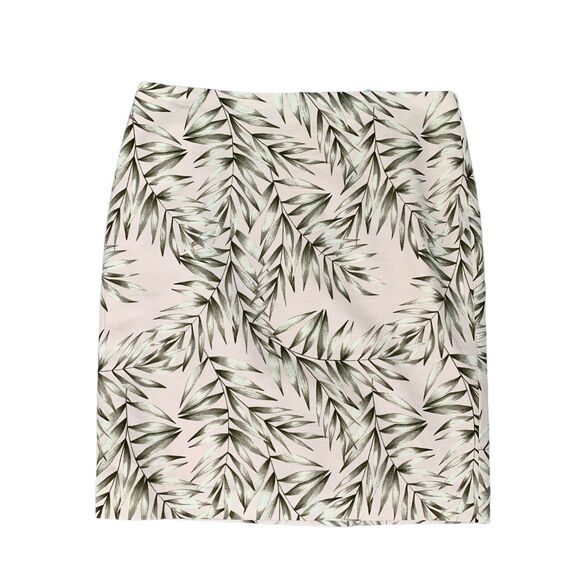 Ann Taylor Dresses & Skirts - Ann Taylor Skirt Womens 6P Petite Multi Leaf Pattern Lined Back Zip Pencil